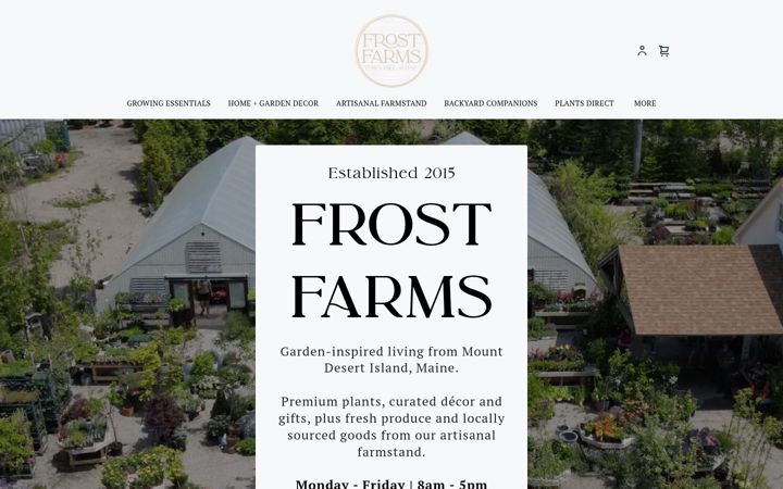 Screenshot of frostfarmsmdi.com