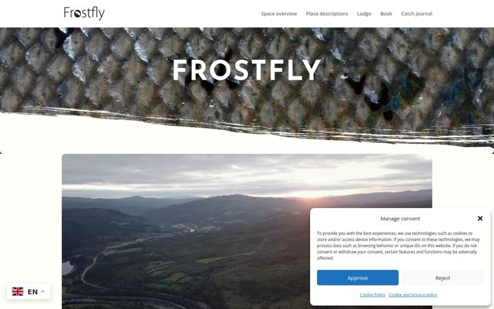 Screenshot of frostfly.dk