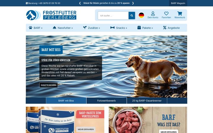 Screenshot of frostfutter-perleberg.de