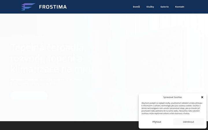 Screenshot of frostima.cz
