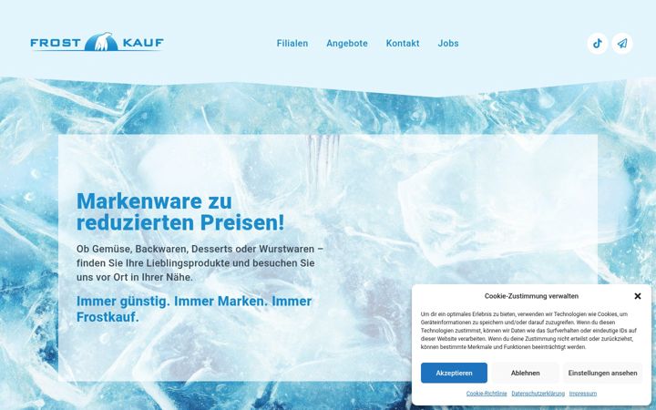 Screenshot von frostkauf.de