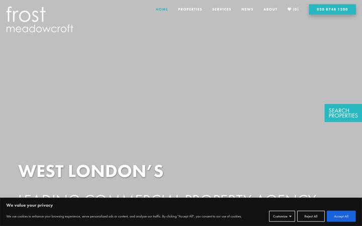 Screenshot of frostmeadowcroft.com