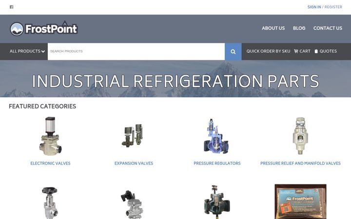 Screenshot of frostpoint.net