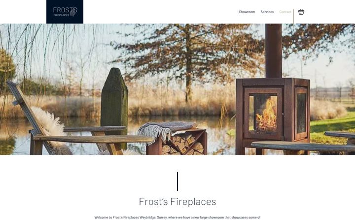 Screenshot of frostsfireplaces.co.uk