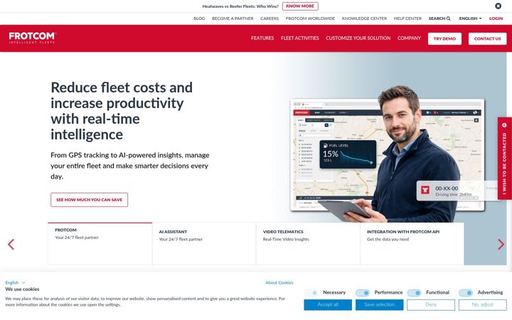 Screenshot of frotcom.com