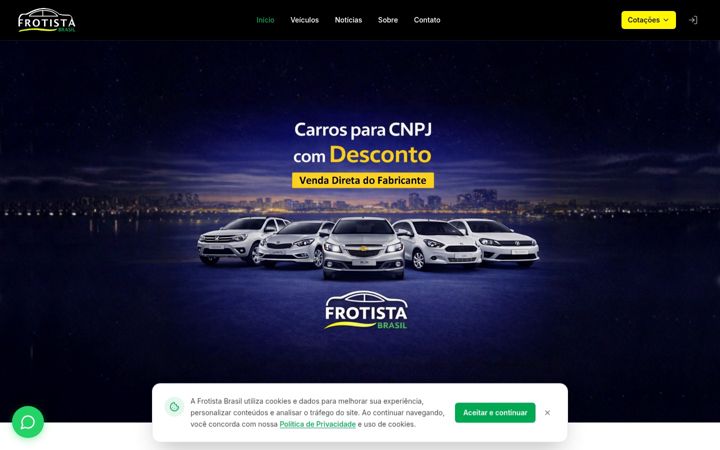 Snimka zaslona za frotistabrasil.com.br