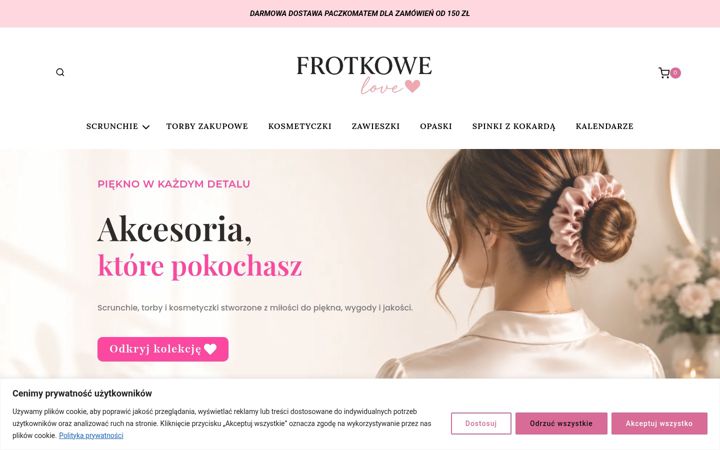 Screenshot of frotkowelove.pl