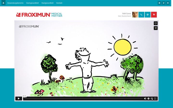 Screenshot of froximun-garve.de