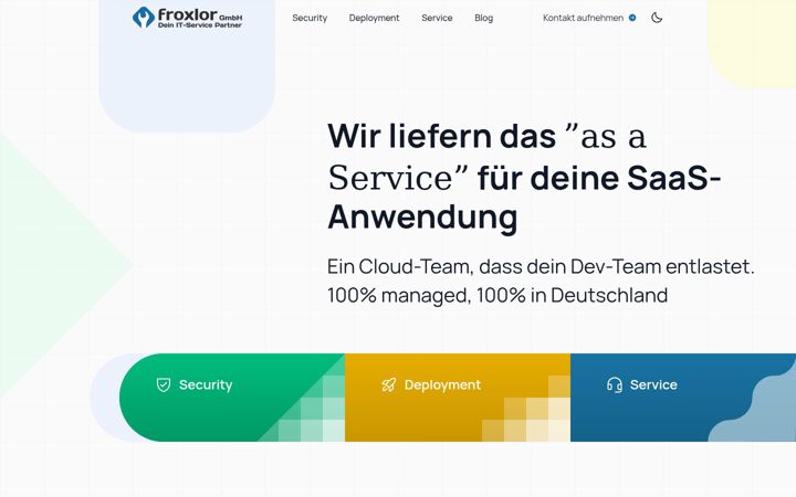 Screenshot του froxlor.com