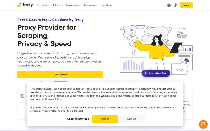 Screenshot of froxy.com