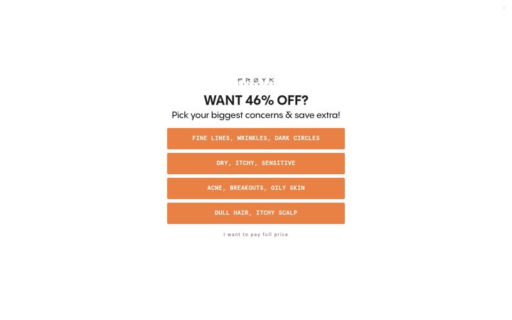 Screenshot of froyaorganics.com