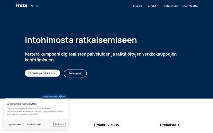 Screenshot di froze.fi