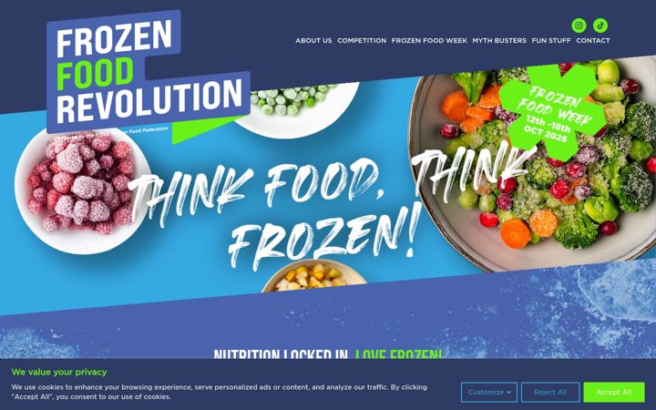Screenshot of frozenfoodrevolution.co.uk