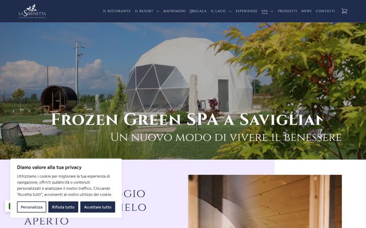 Screenshot of frozenspa.it