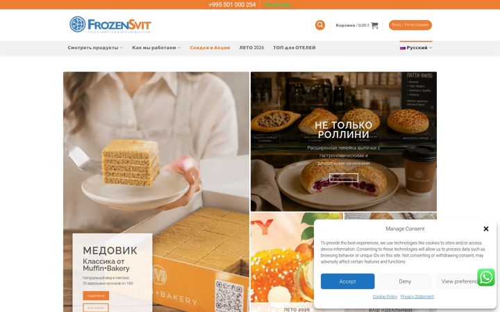 Screenshot of frozensvit.com