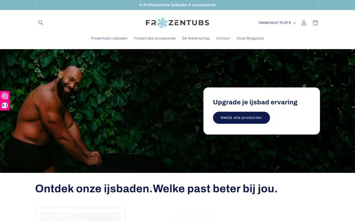 Screenshot of frozentubs.com