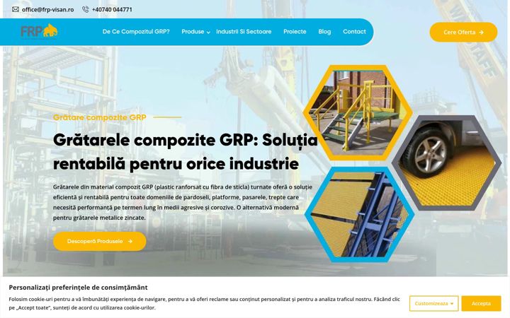 Screenshot of frp-visan.ro