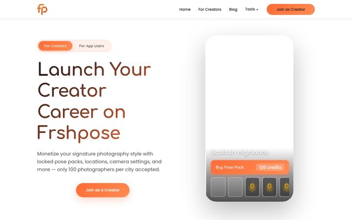 Screenshot of frshpose.com
