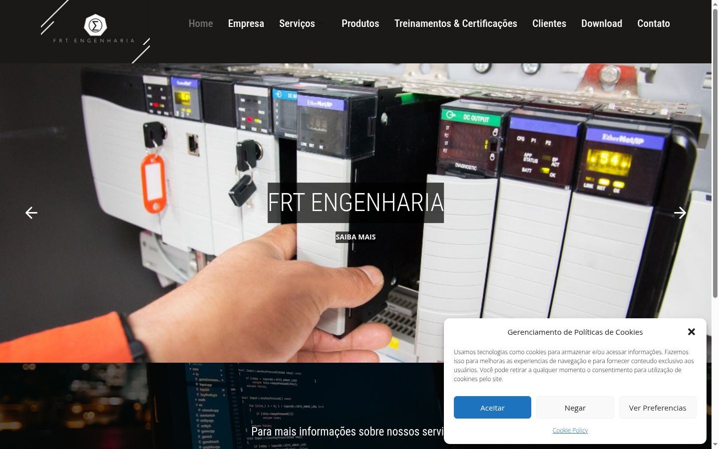 Captura de pantalla del banner de consentimiento mostrado antes de cualquier interacción