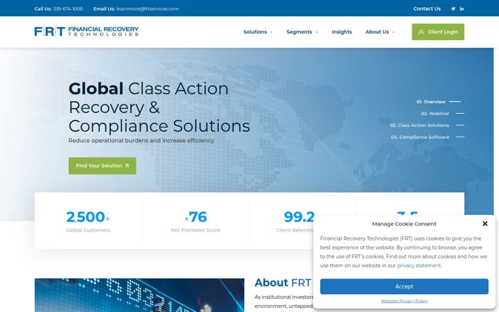 Screenshot of frtservices.com
