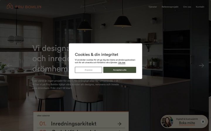 Screenshot of frubohlin.se