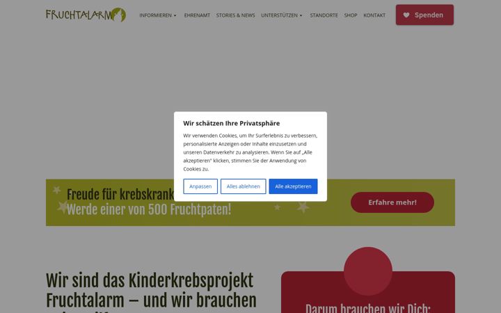 Screenshot of fruchtalarm.de