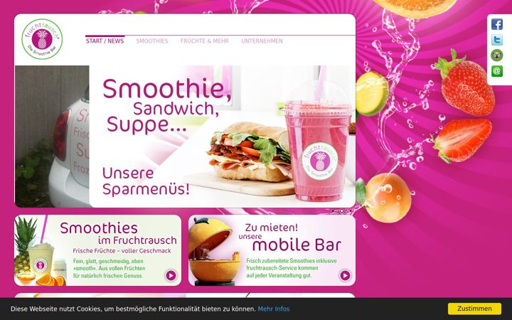 Screenshot of fruchtrausch.de