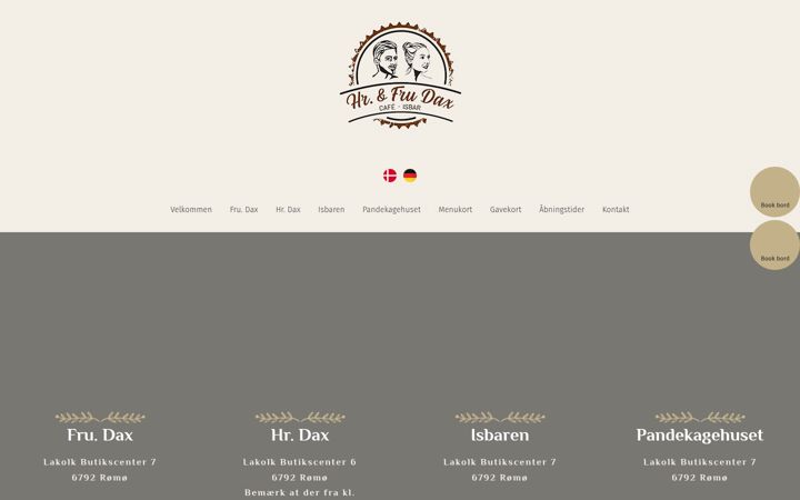 Screenshot of frudax.dk