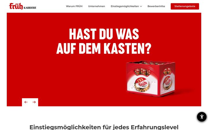 Screenshot ta' frueh-karriere.de