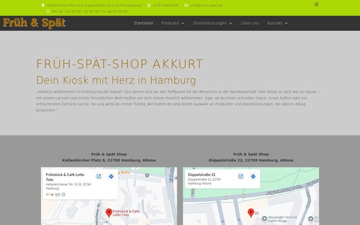 Screenshot of frueh-spaet.de