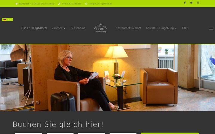 Screenshot of fruehlingshotel.com