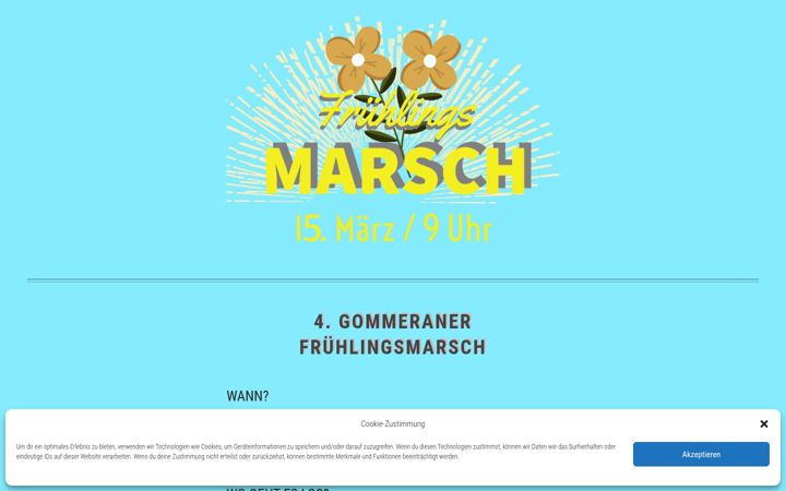 Skärmbild av fruehlingsmarsch-gommern.de