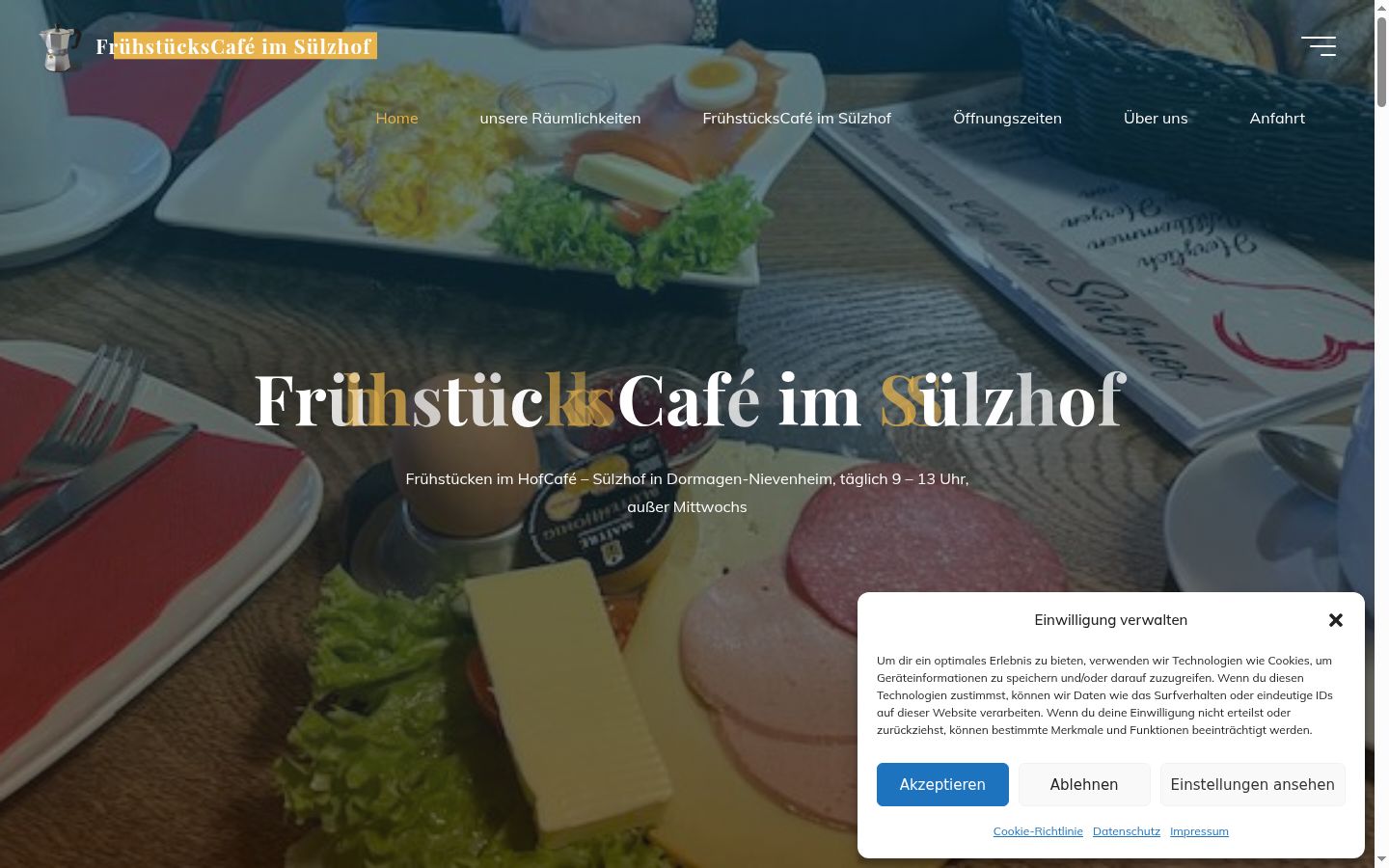 Képernyőkép a bármilyen interakció előtt megjelenő hozzájárulási bannerről