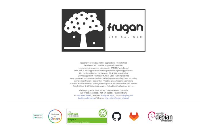 Screenshot of frugan.it