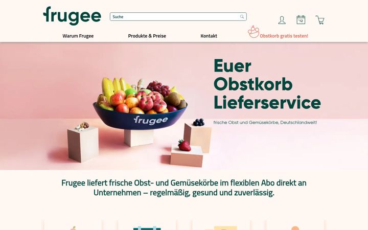 Screenshot of frugee.de