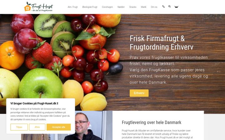 Screenshot of frugt-huset.dk