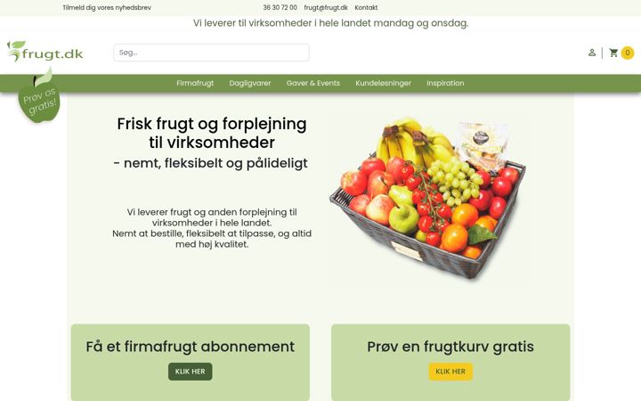 Screenshot of frugt.dk