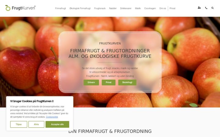 Screenshot of frugtkurven.dk