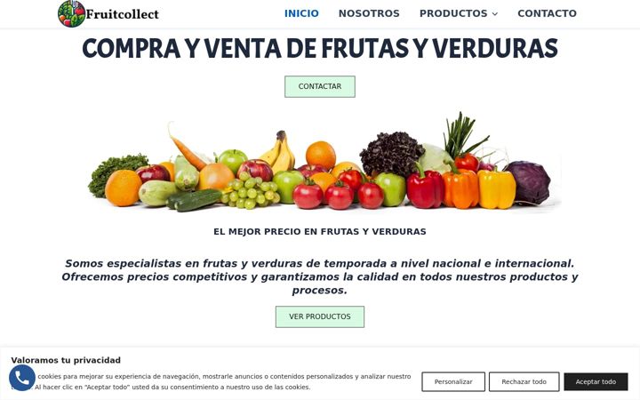 Screenshot of fruitcollect.com