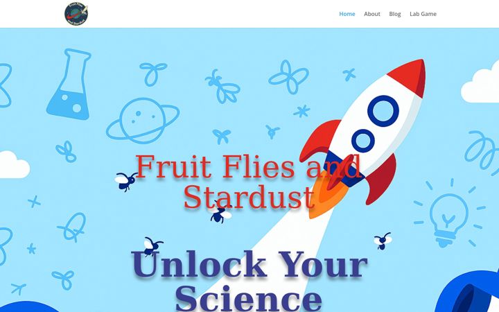 Screenshot of fruitfliesandstardust.com