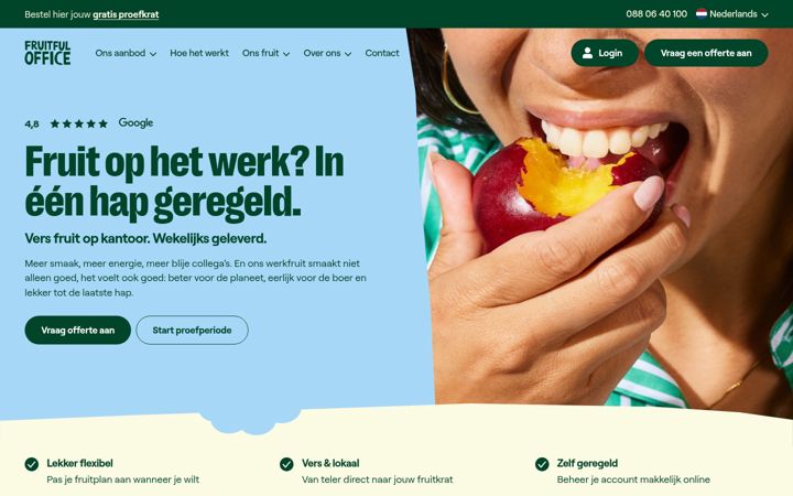 Screenshot of fruitfuloffice.nl