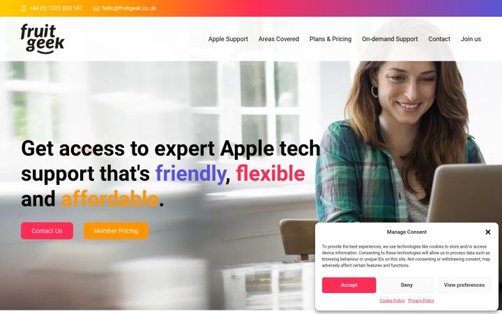Screenshot of fruitgeek.co.uk