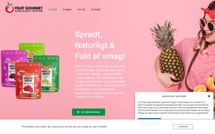 Screenshot of fruitgourmet.dk