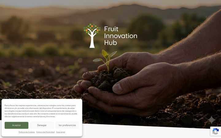 Screenshot of fruitinnovationhub.com