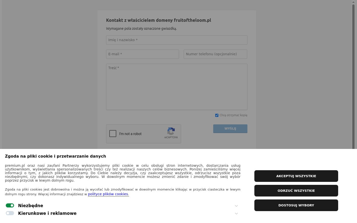 Screenshot tal-banner tal-kunsens muri qabel kwalunkwe interazzjoni