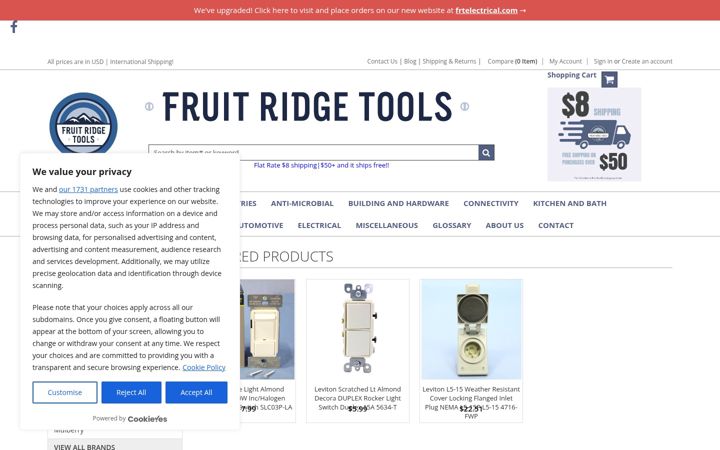 Screenshot of fruitridgetools.com