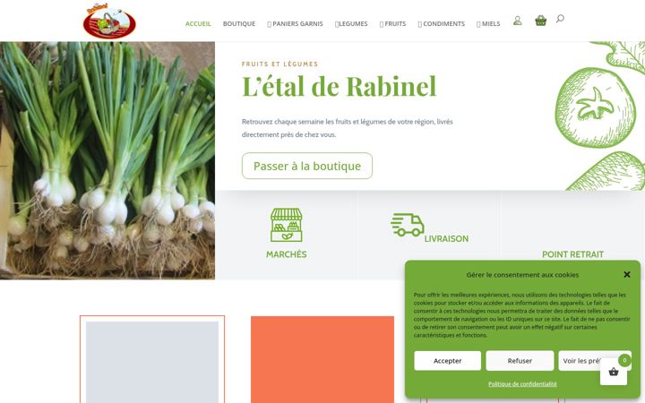 Screenshot of fruits-legumes-rabinel.fr
