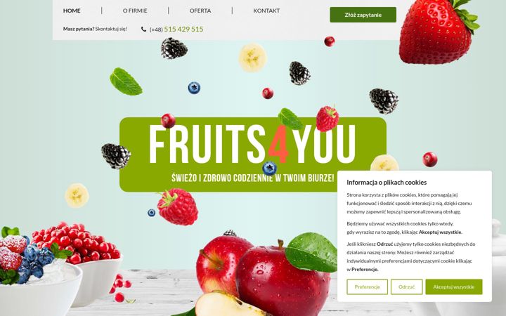 Screenshot of fruits4you.com.pl