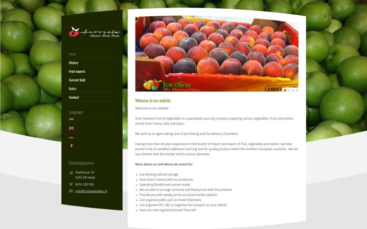 Screenshot of fruitvegetables.nl