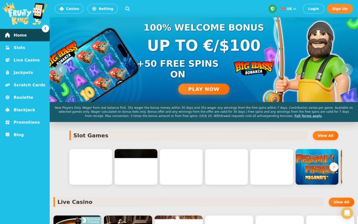 Screenshot of fruityking.co.uk